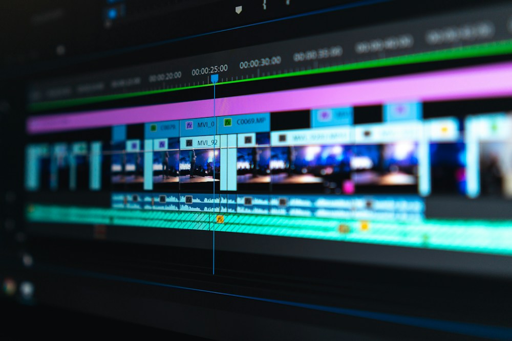 Línea de edición de una pieza audiovisual